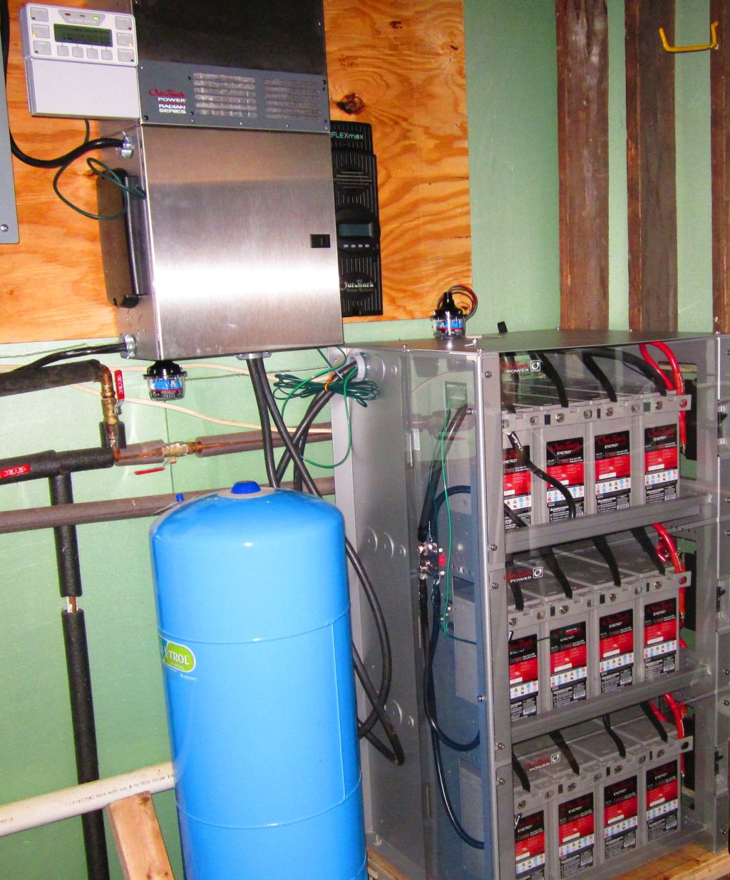 Outback Radian Inverter and Outback Batteries