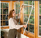 Magnetite window installation